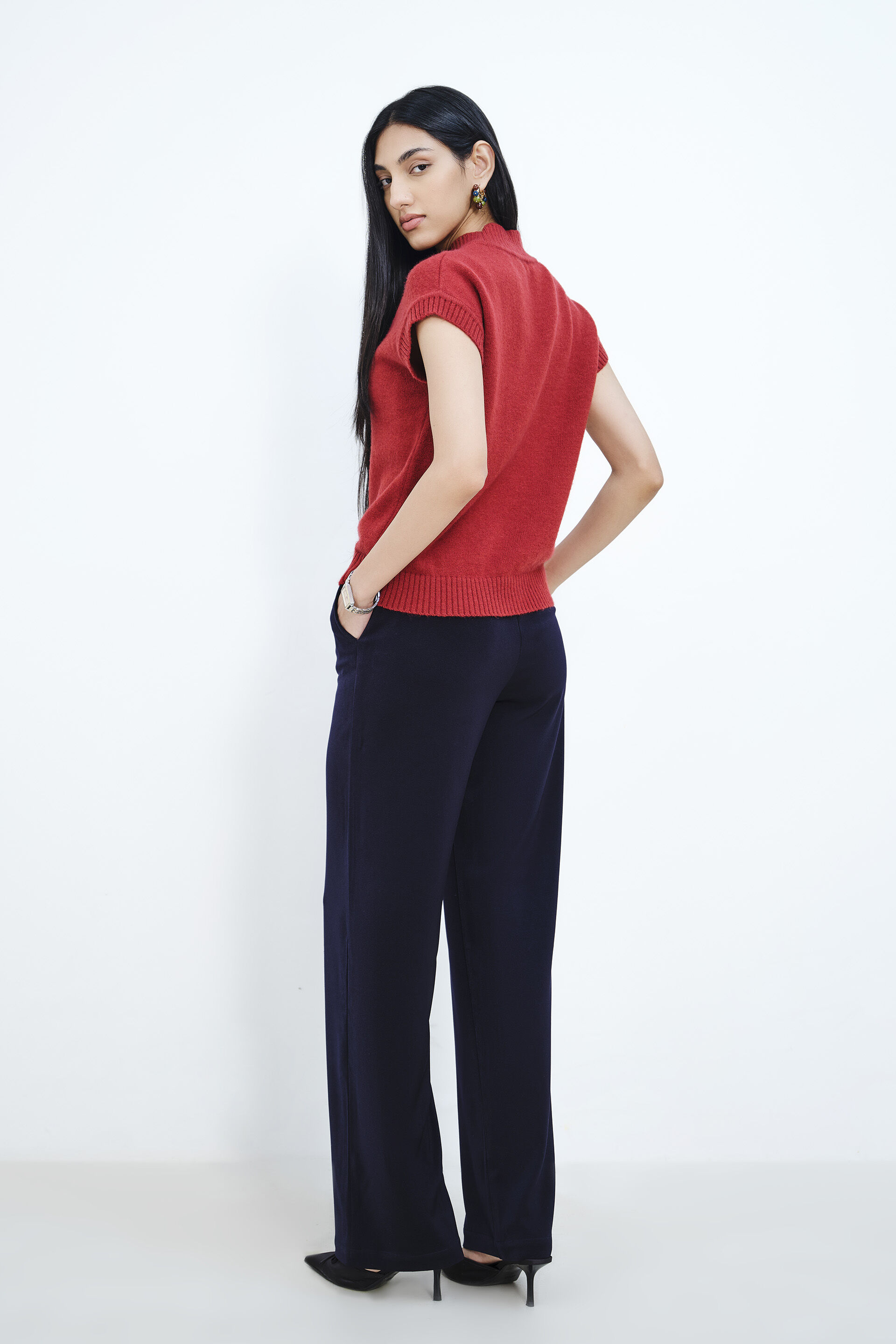 Astro Dust Short Sleeves Sweater, Rust, image 8